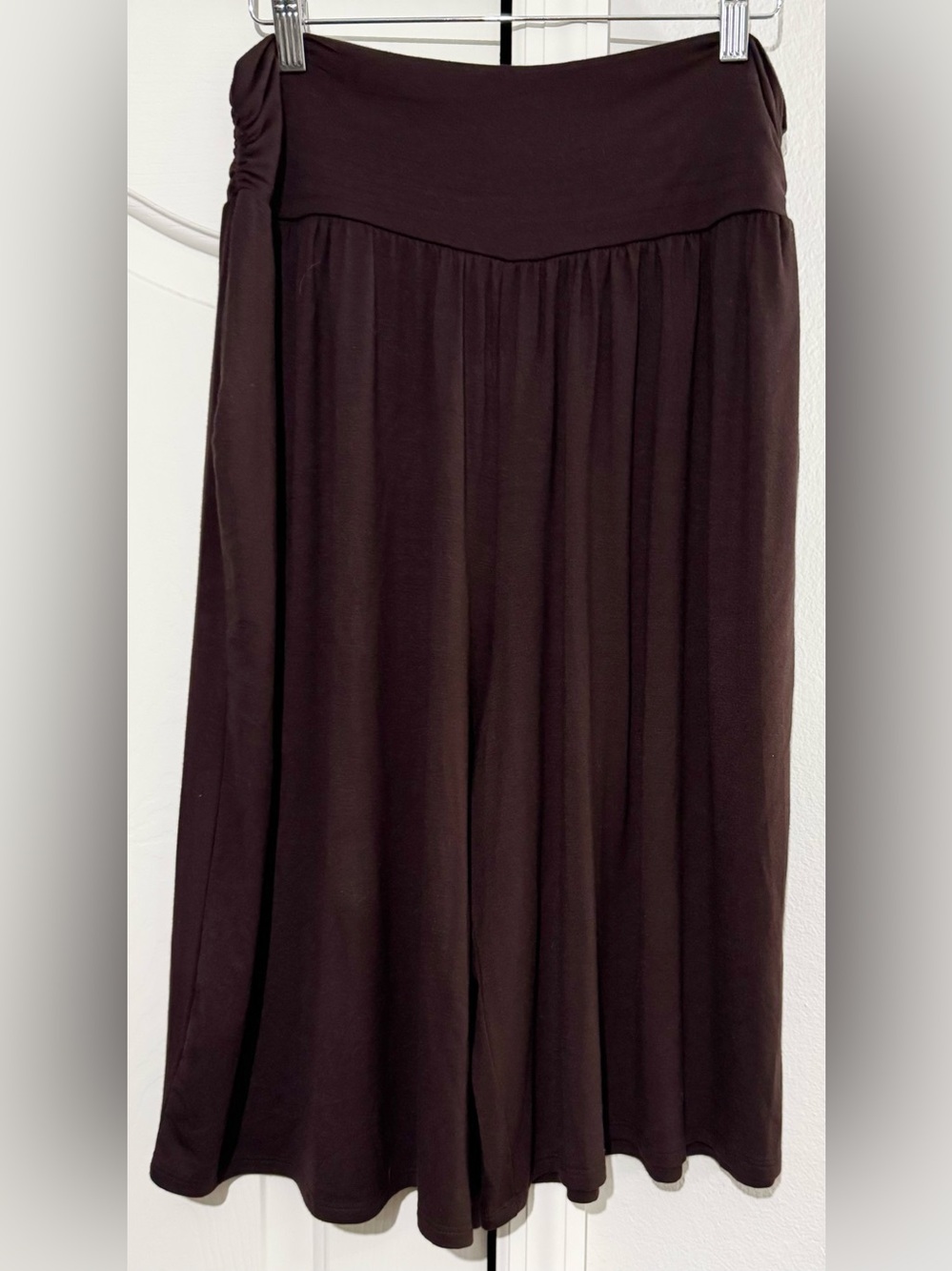 Women's Flowy Capri Pants Wide Leg Casual Gaucho Pants with Pockets Size XL NWOT